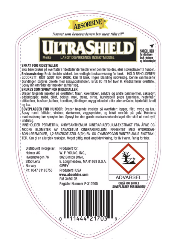 UltraShield Absorbine Insektsmiddel