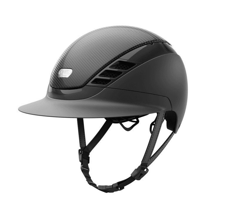 ABUS PIKEUR Airluxe Pure Carbon Style Long Visor - Sort