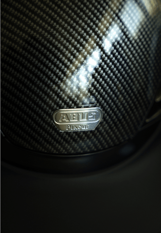 ABUS PIKEUR Airluxe Pure Carbon Style Long Visor - Sort