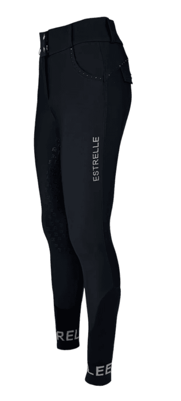Estrelle Design Signature Breeches Sort (kne grip) 