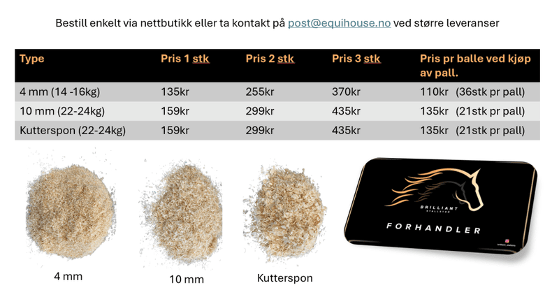 Brilliant Stallstrø Kutterspon