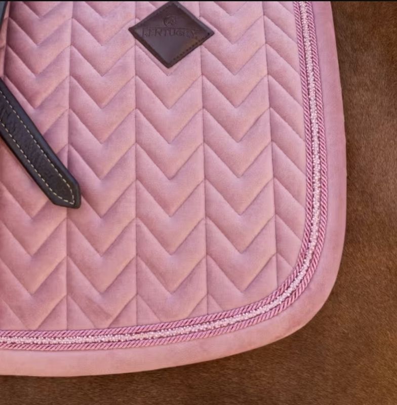 Kentucky Saddle Pad Velvet Mini Pearls Jumping